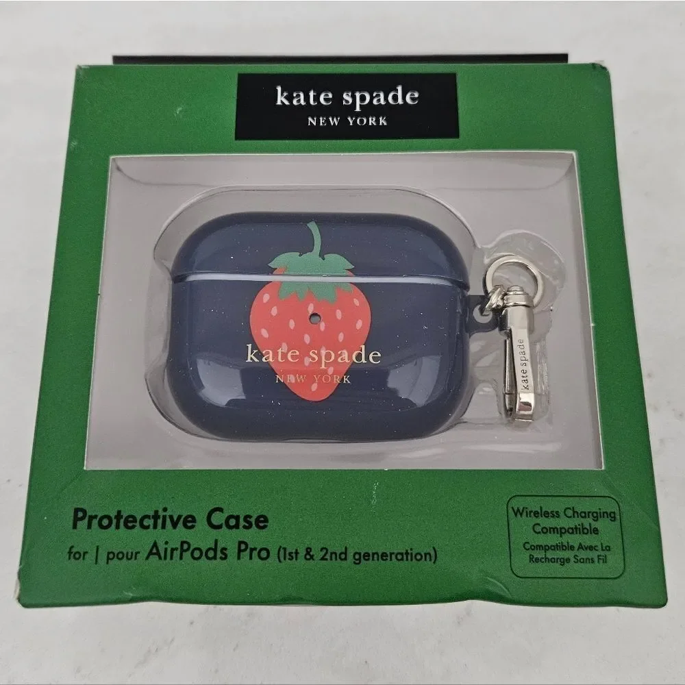 Kate Spade Navy AirPods Pro Case with Strawberry Design